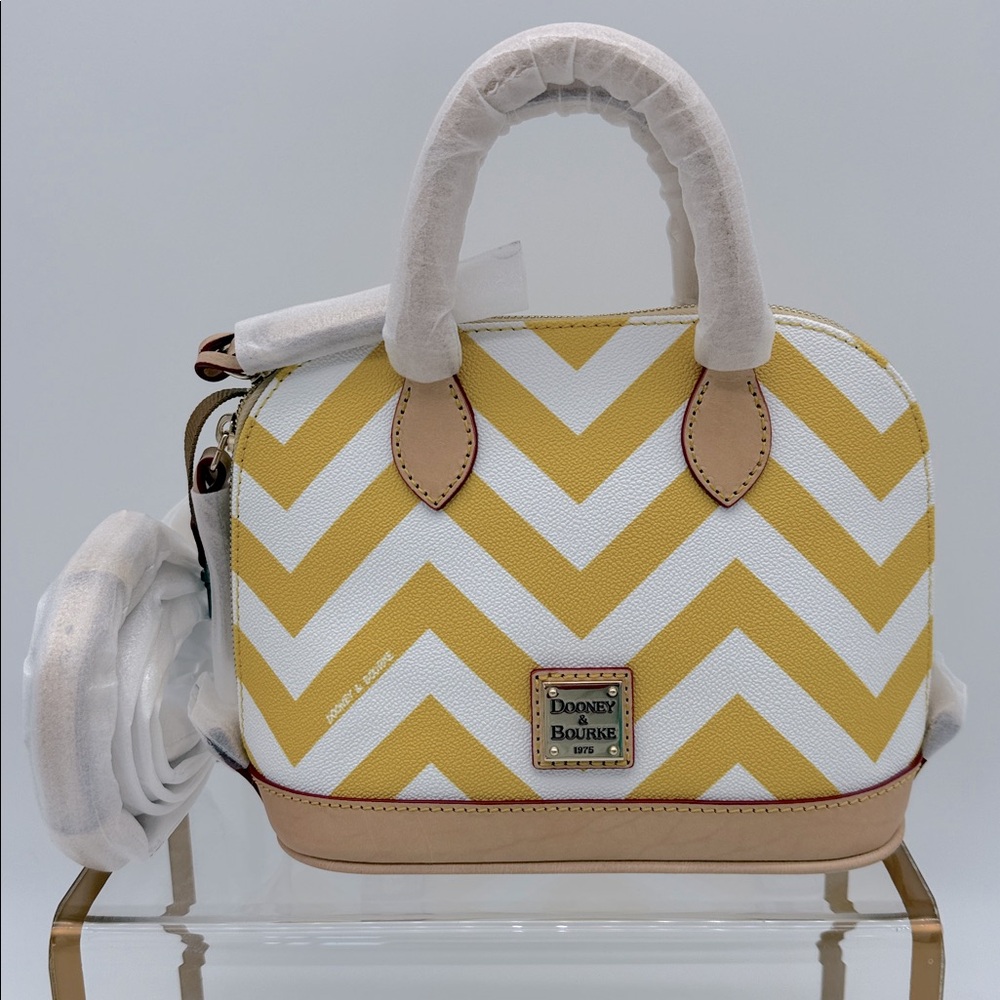 Dooney & Bourke Chevron Bitsy Bag Yellow